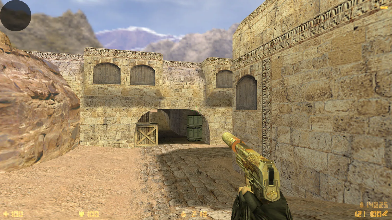 Скриншот  CS 1.6 2021 года: сборка с 9 правками, 29 скинами оружия, темным меню, Howl-фоном и оптимизированным конфигом