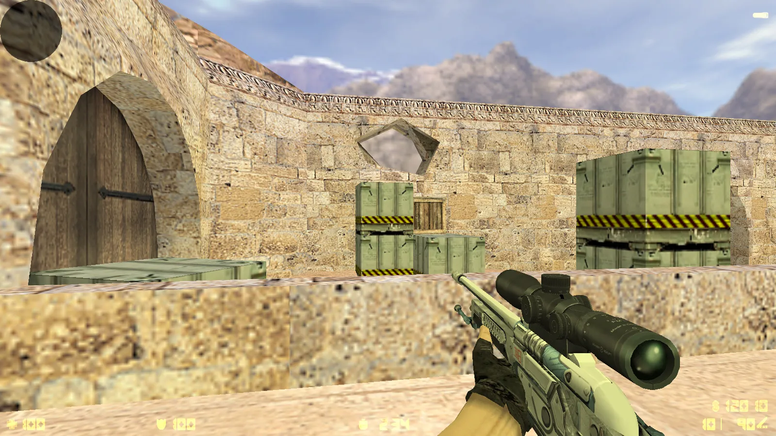 Скриншот  CS 1.6 2021 года: сборка с 9 правками, 29 скинами оружия, темным меню, Howl-фоном и оптимизированным конфигом