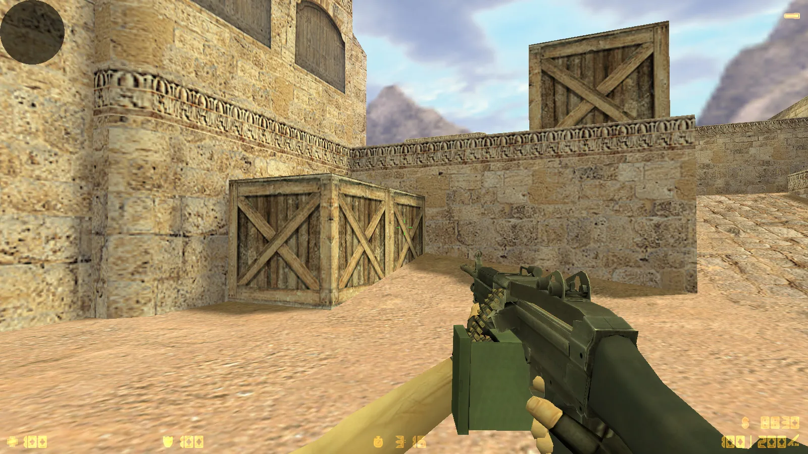 Скриншот  CS 1.6 2021 года: сборка с 9 правками, 29 скинами оружия, темным меню, Howl-фоном и оптимизированным конфигом