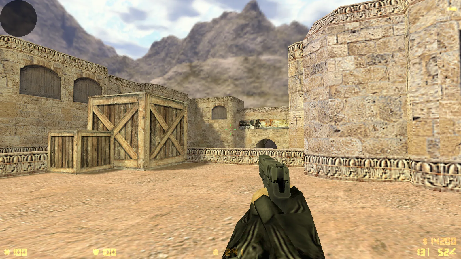 Скриншот  CS 1.6 2021 года: сборка с 9 правками, 29 скинами оружия, темным меню, Howl-фоном и оптимизированным конфигом