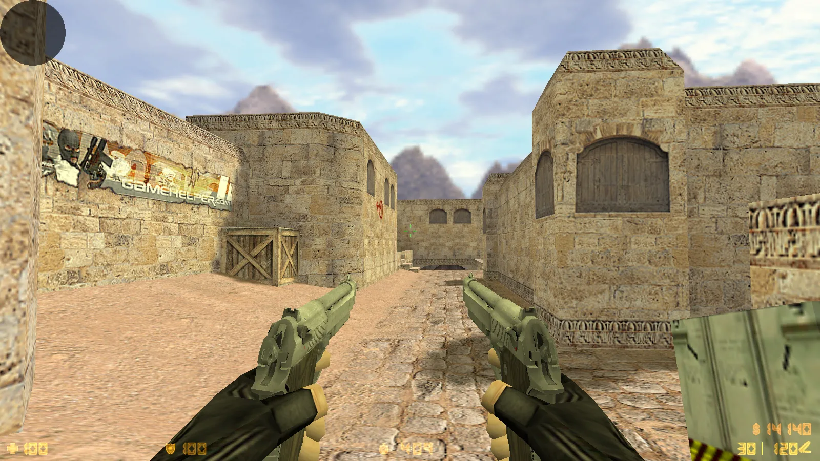 Скриншот  CS 1.6 2021 года: сборка с 9 правками, 29 скинами оружия, темным меню, Howl-фоном и оптимизированным конфигом