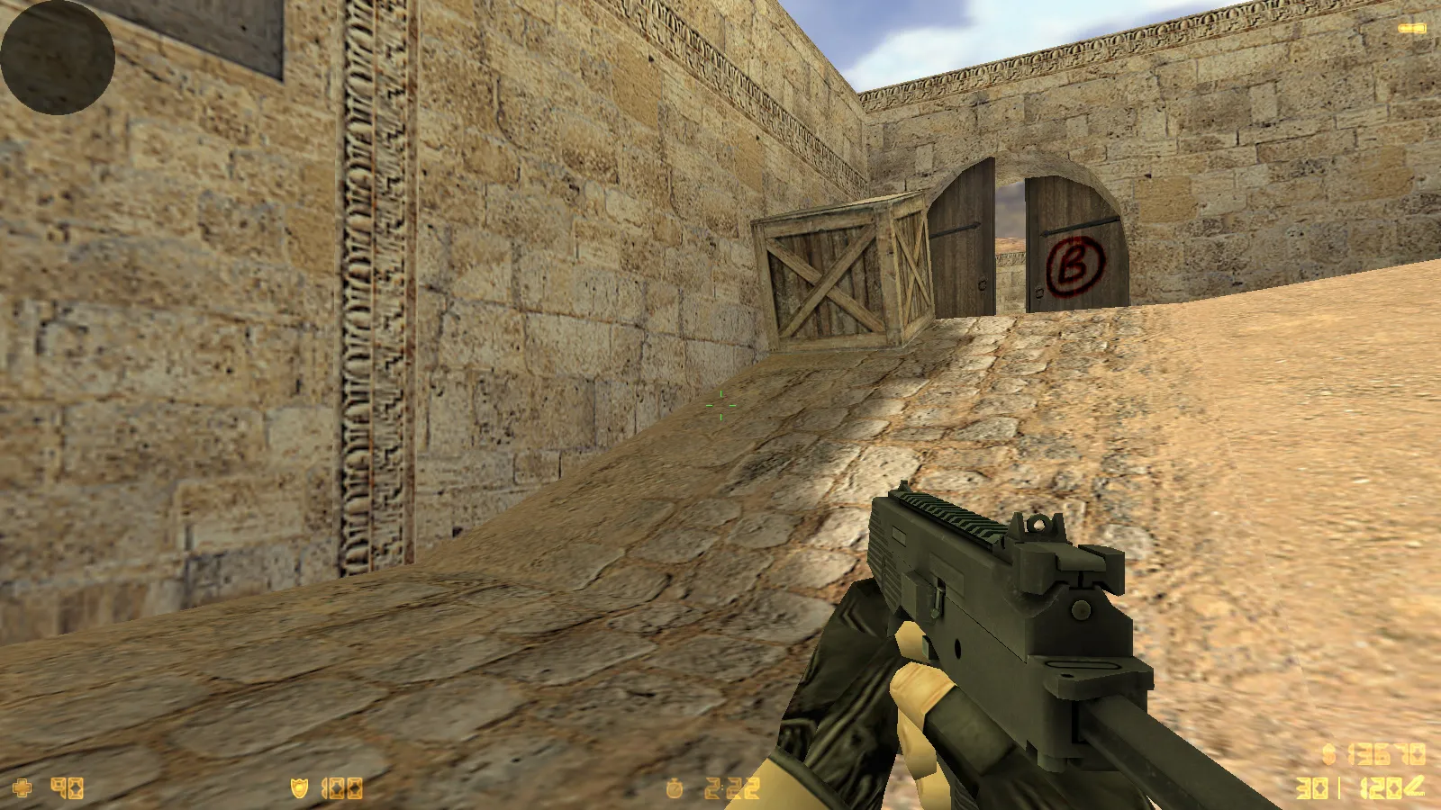 Скриншот  CS 1.6 2021 года: сборка с 9 правками, 29 скинами оружия, темным меню, Howl-фоном и оптимизированным конфигом