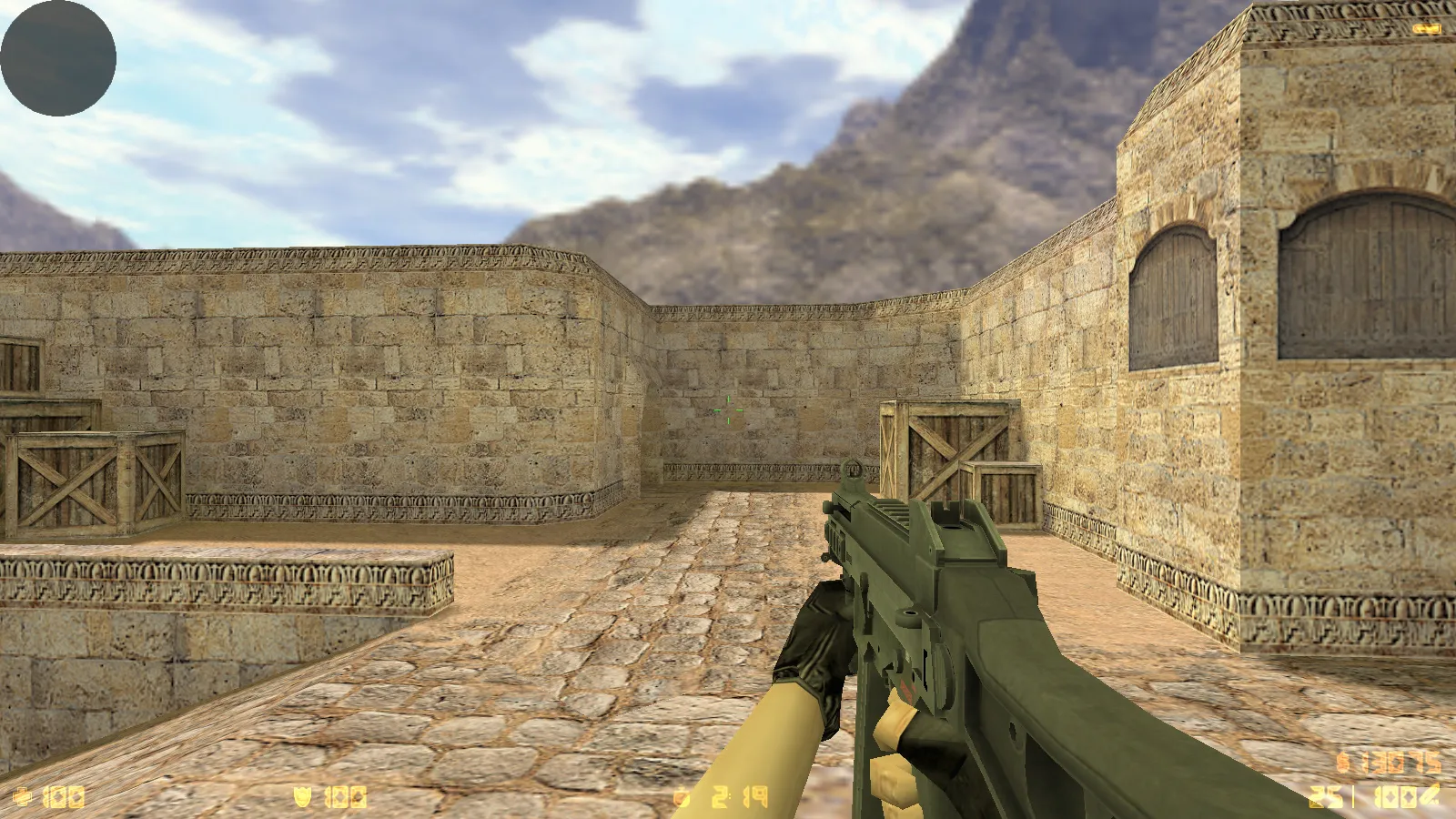 Скриншот  CS 1.6 2021 года: сборка с 9 правками, 29 скинами оружия, темным меню, Howl-фоном и оптимизированным конфигом