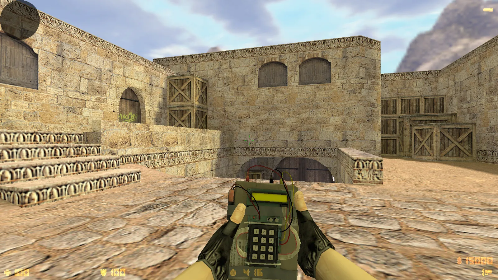 Скриншот  CS 1.6 2021 года: сборка с 9 правками, 29 скинами оружия, темным меню, Howl-фоном и оптимизированным конфигом