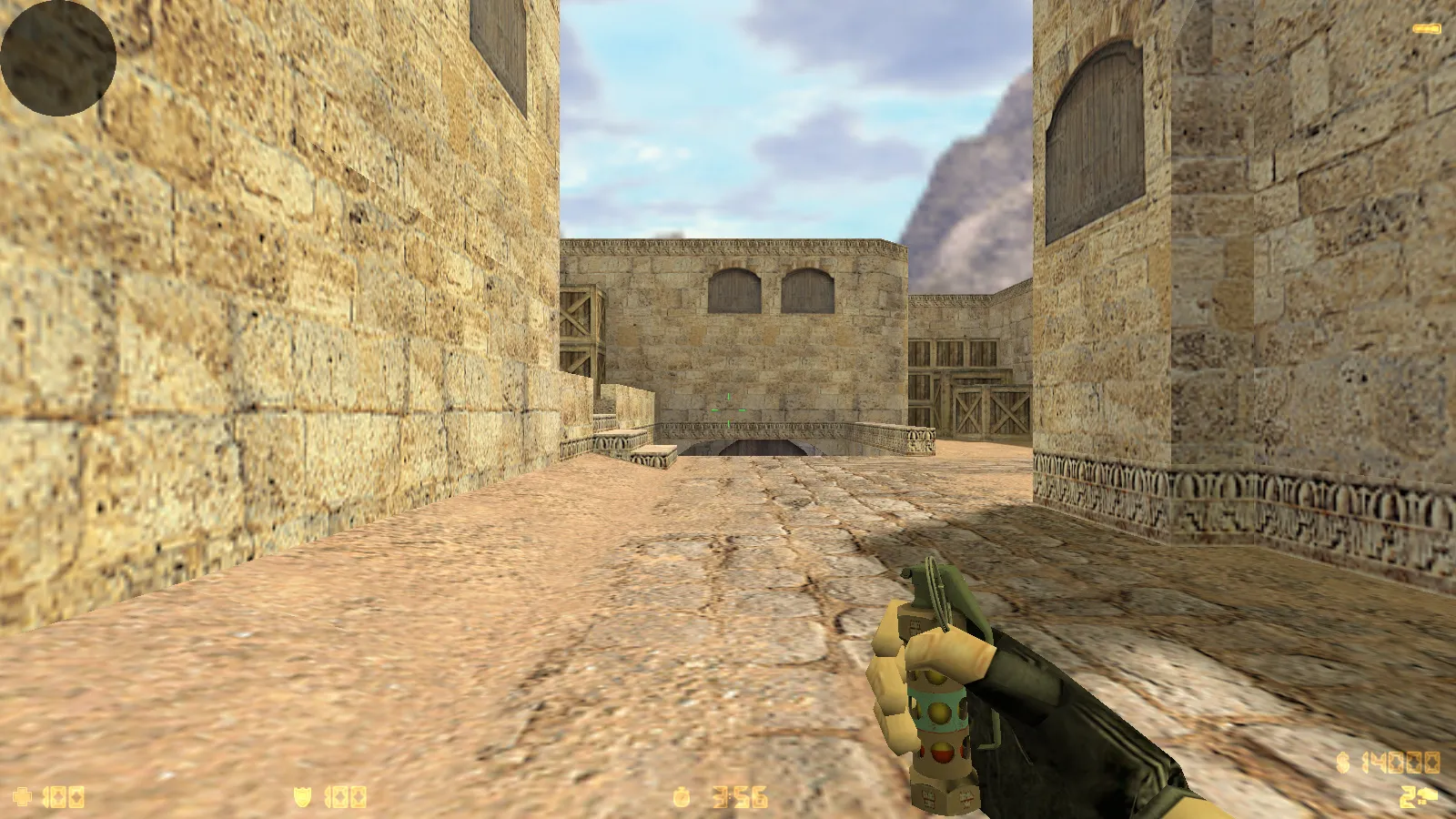 Скриншот  CS 1.6 2021 года: сборка с 9 правками, 29 скинами оружия, темным меню, Howl-фоном и оптимизированным конфигом