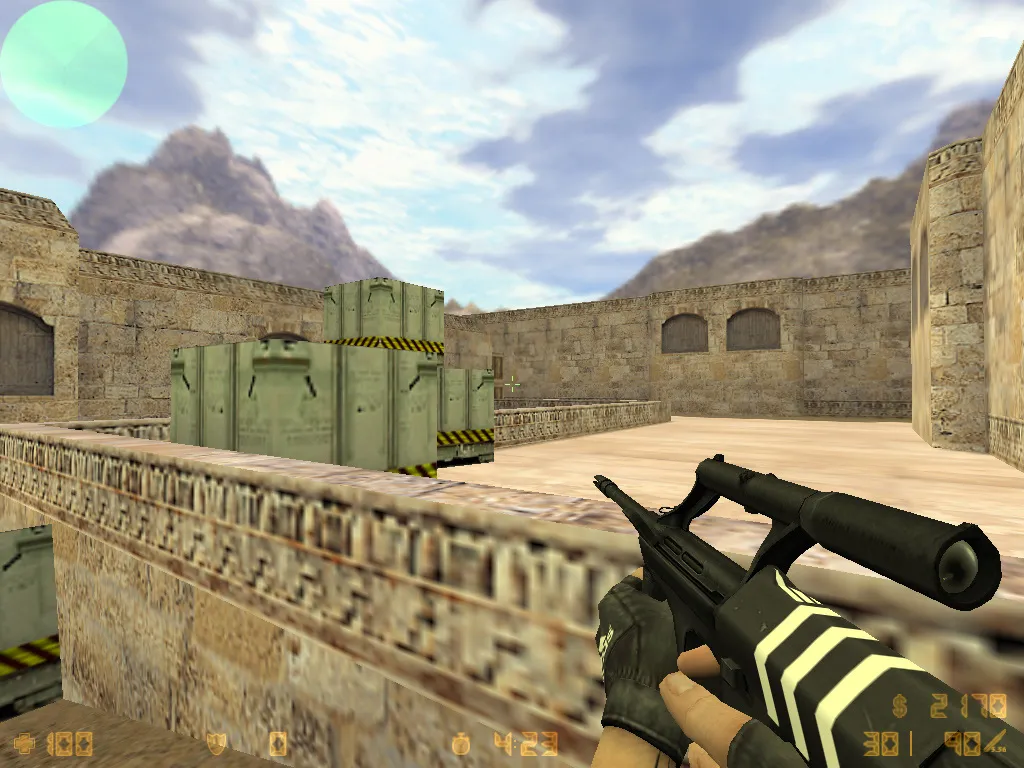 Скриншот  CS 1.6 adidas сборка: 27 черных скинов, спецназ и террористы в костюмах, темная тема меню и оптимизированный конфиг