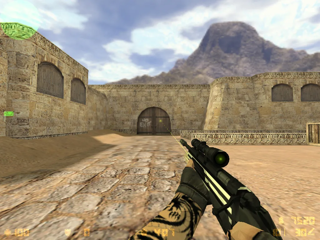 Скриншот  CS 1.6 adidas сборка: 27 черных скинов, спецназ и террористы в костюмах, темная тема меню и оптимизированный конфиг