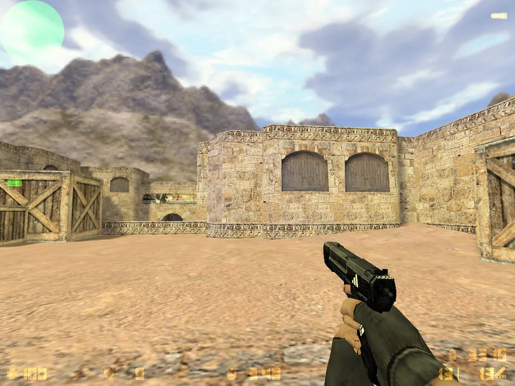 Скриншот  CS 1.6 adidas сборка: 27 черных скинов, спецназ и террористы в костюмах, темная тема меню и оптимизированный конфиг