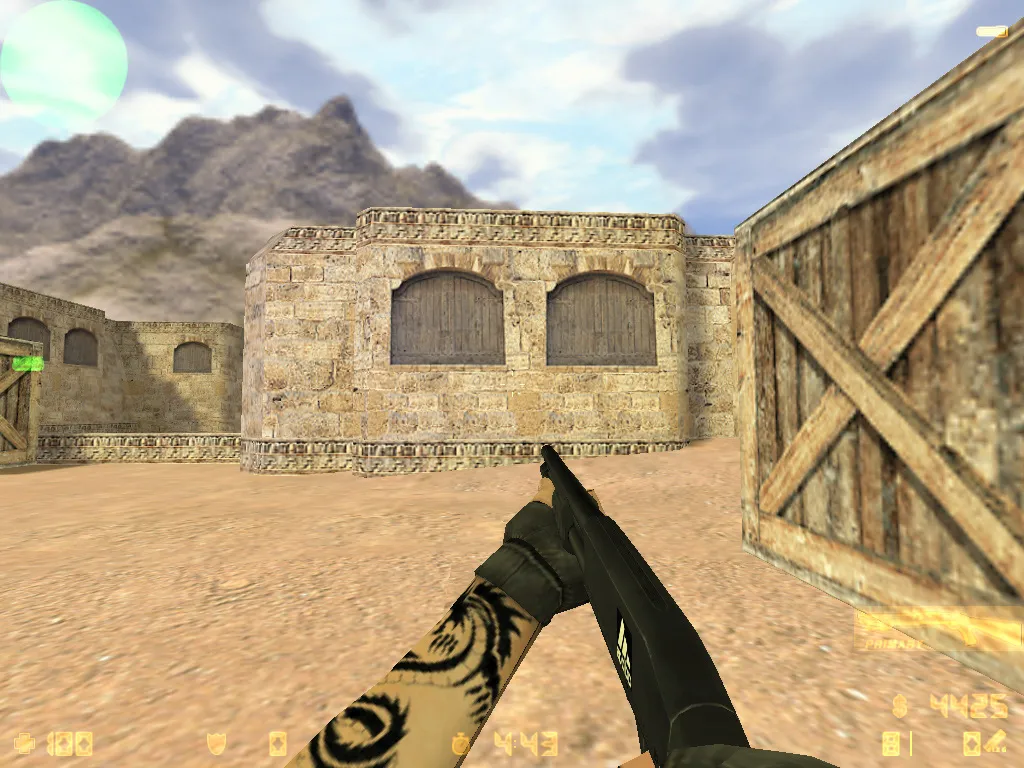 Скриншот  CS 1.6 adidas сборка: 27 черных скинов, спецназ и террористы в костюмах, темная тема меню и оптимизированный конфиг