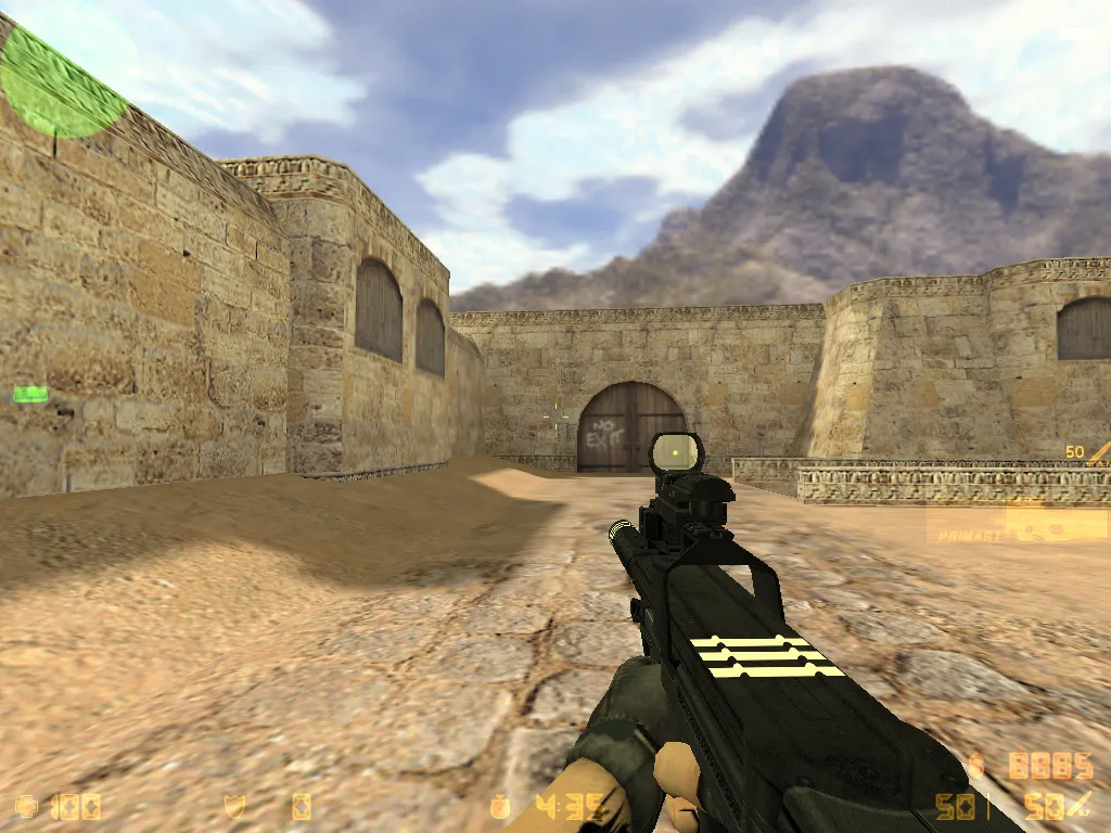 Скриншот  CS 1.6 adidas сборка: 27 черных скинов, спецназ и террористы в костюмах, темная тема меню и оптимизированный конфиг