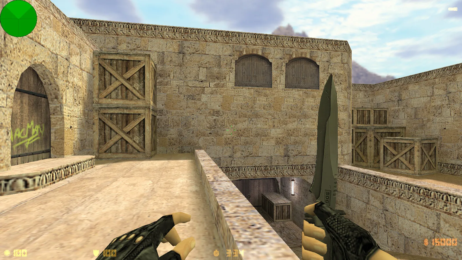 Скриншот CS 1.6 Advanced — сборка со скинами, темным меню и оптимизированным конфигом