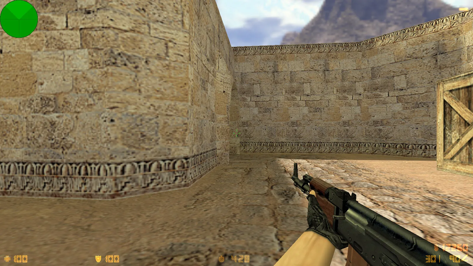 Скриншот CS 1.6 Advanced — сборка со скинами, темным меню и оптимизированным конфигом