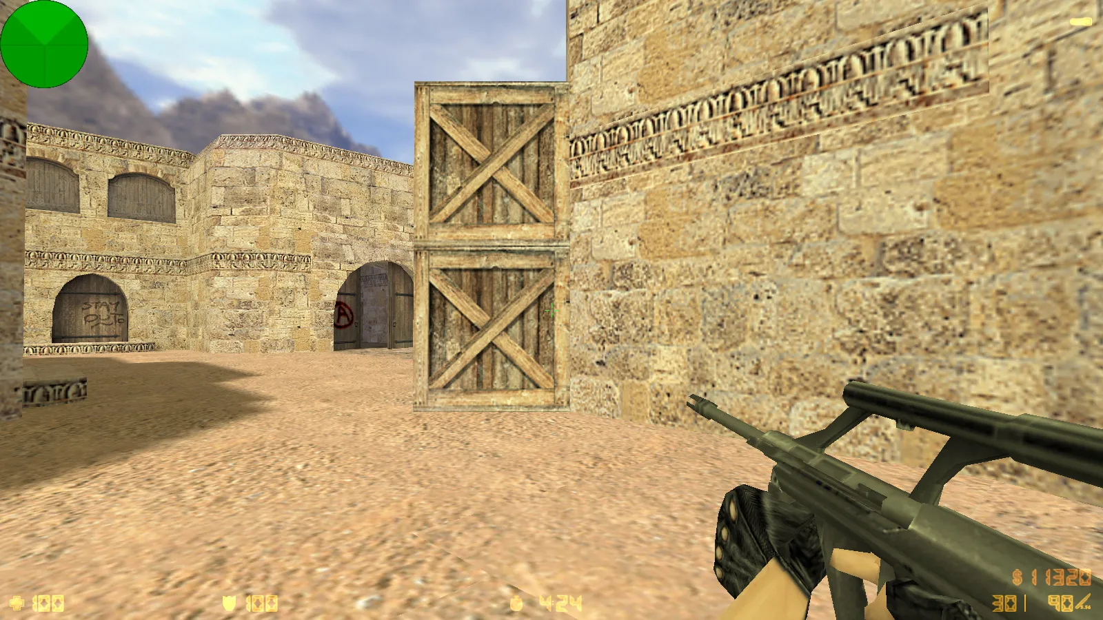 Скриншот  CS 1.6 Advanced — сборка со скинами, темным меню и оптимизированным конфигом