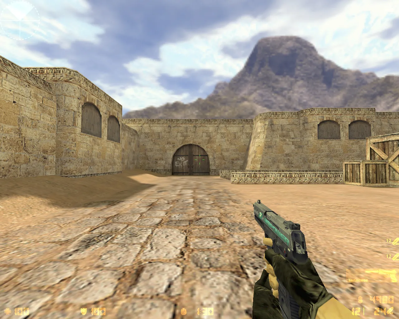 Скриншот  CS 1.6 от AIMPOWER: блогерская сборка с 7 правками, скинами, красно-синими моделями, черным меню и оптимизированным конфигом