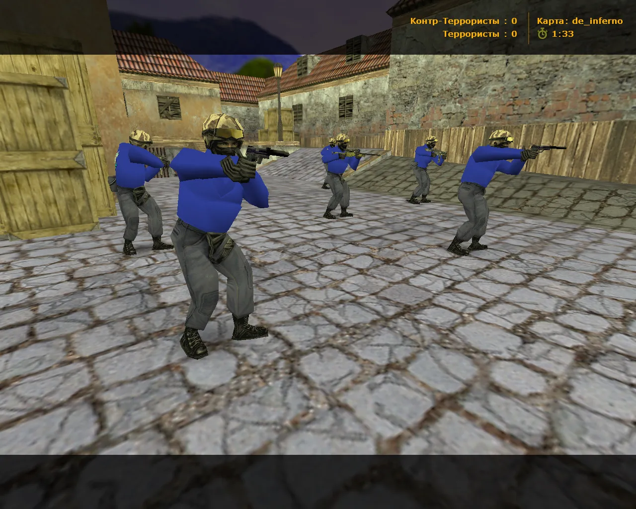 Скриншот  CS 1.6 от AIMPOWER: блогерская сборка с 7 правками, скинами, красно-синими моделями, черным меню и оптимизированным конфигом