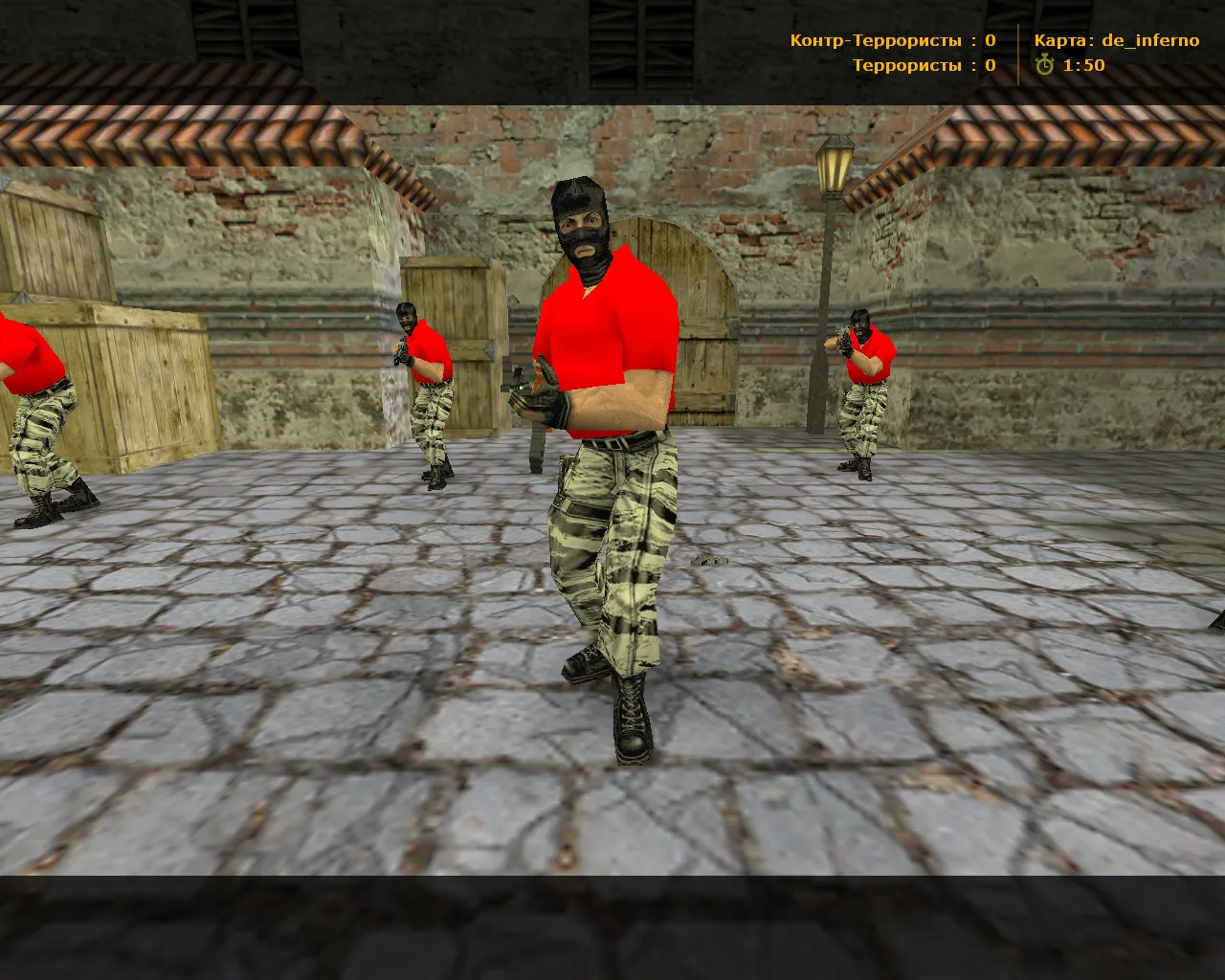 Скриншот  CS 1.6 от AIMPOWER: блогерская сборка с 7 правками, скинами, красно-синими моделями, черным меню и оптимизированным конфигом