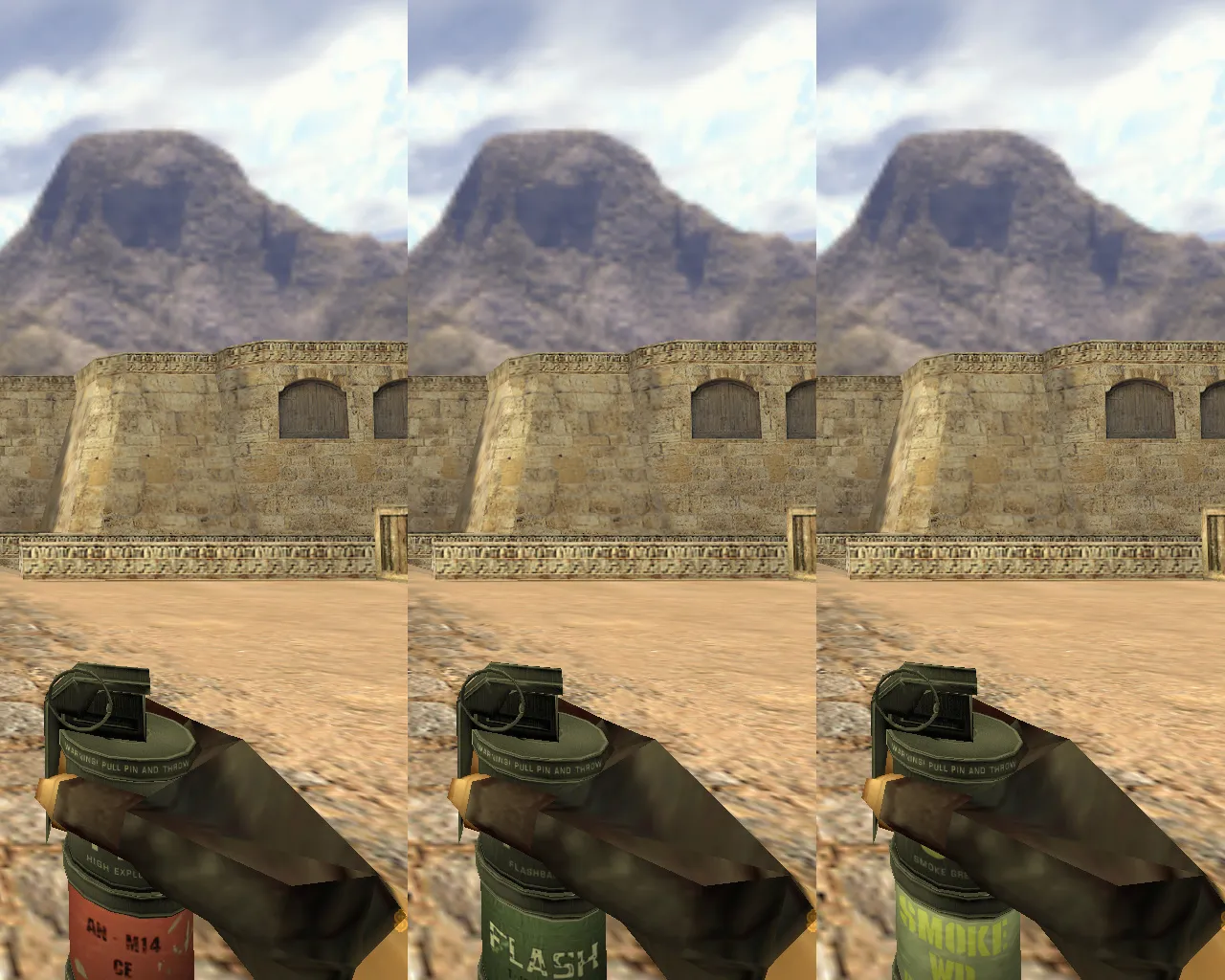 Скриншот CS 1.6 от ALE-Xa: блогерская сборка с моделями бомбы/гранат, котятым фоном и оптимизированным конфигом