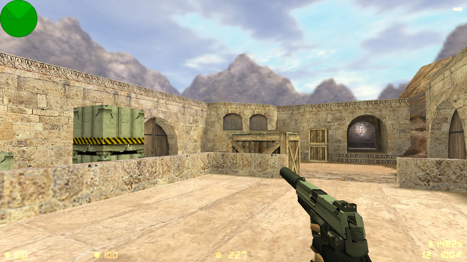 Скриншот  CS 1.6 Альфа Антитеррор: 8 допов, 29 скинов с камуфляжем, темное меню, звуки и оптимизированный конфиг