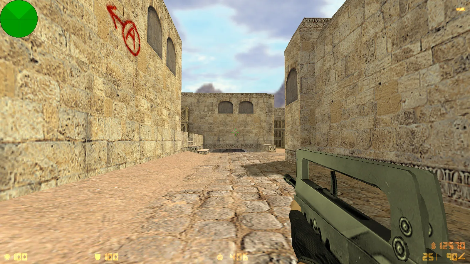 Скриншот  CS 1.6 Альфа Антитеррор: 8 допов, 29 скинов с камуфляжем, темное меню, звуки и оптимизированный конфиг