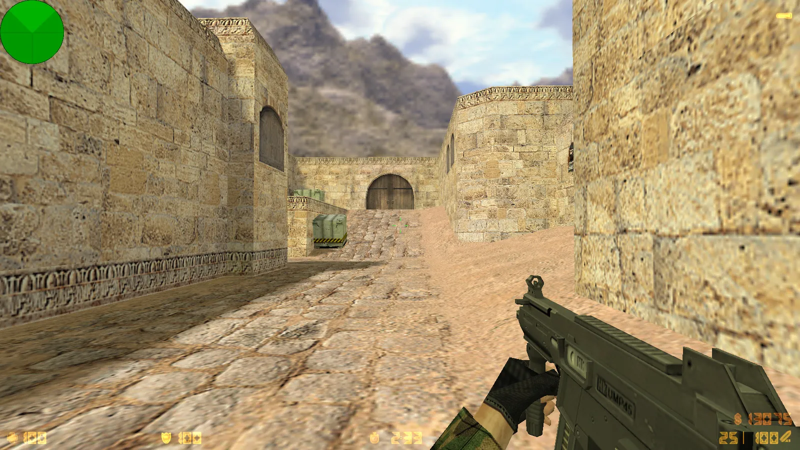 Скриншот  CS 1.6 Альфа Антитеррор: 8 допов, 29 скинов с камуфляжем, темное меню, звуки и оптимизированный конфиг