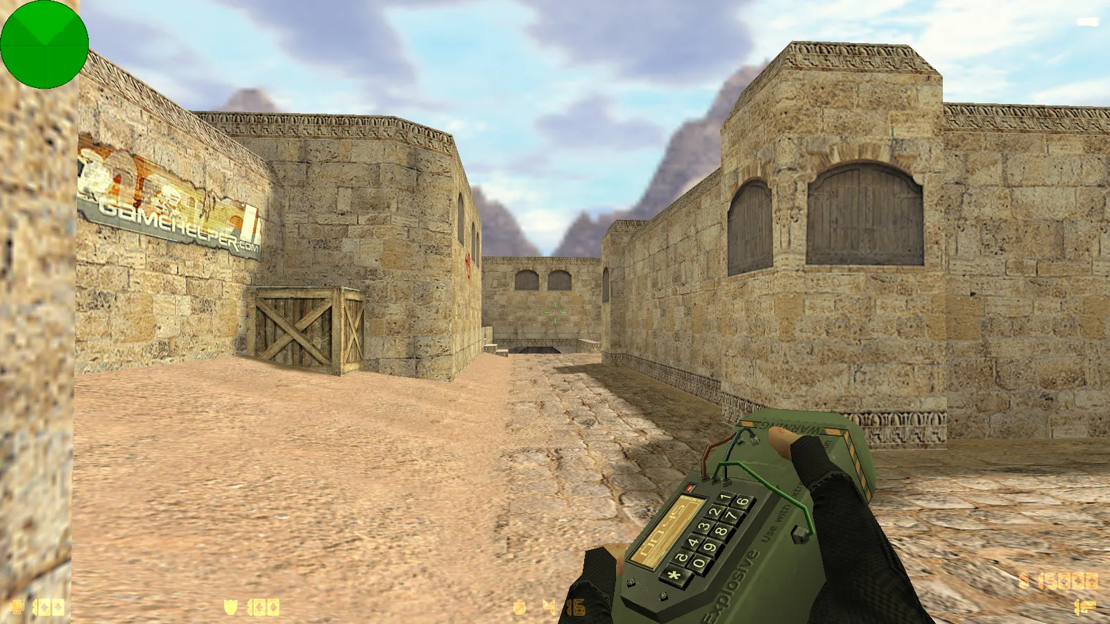 Скриншот  CS 1.6 Альфа Антитеррор: 8 допов, 29 скинов с камуфляжем, темное меню, звуки и оптимизированный конфиг