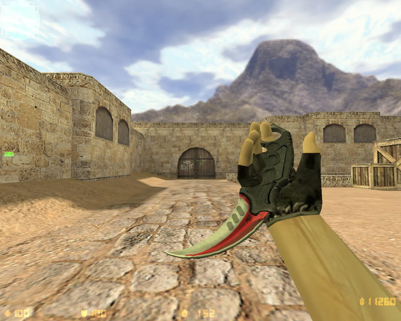 Скриншот CS 1.6 от Амона 2016 v3: блогерская сборка с 27 скинами оружия, красно-синим HUD и оптимизированным config.cfg