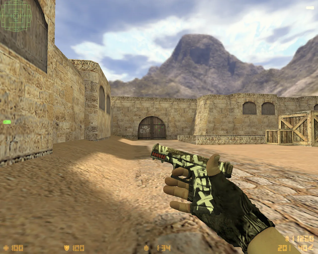 Скриншот  CS 1.6 от Амона 2016 v3: блогерская сборка с 27 скинами оружия, красно-синим HUD и оптимизированным config.cfg