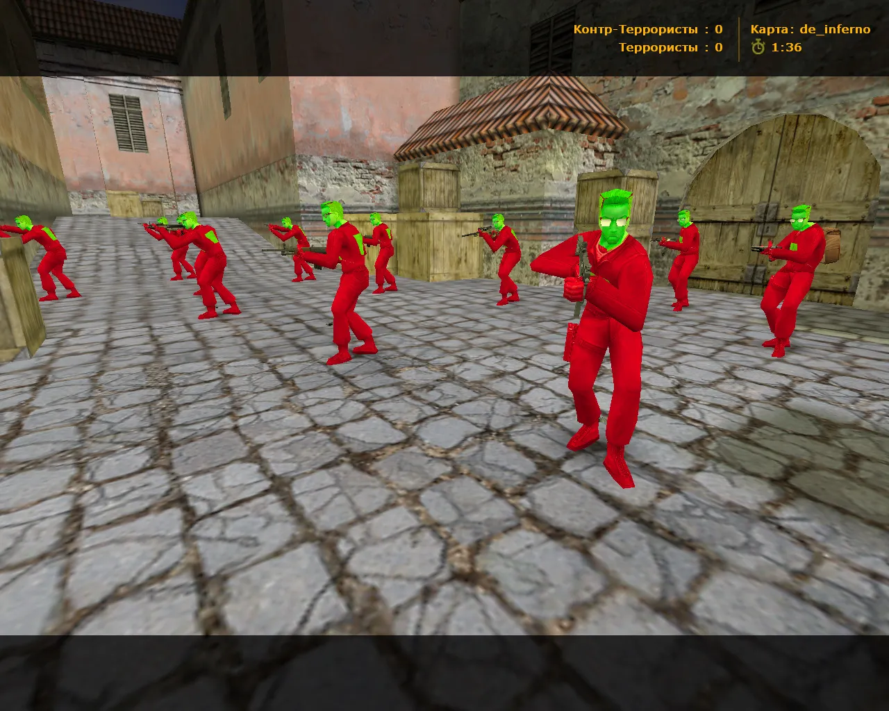 Скриншот  CS 1.6 от Амона 2016 v3: блогерская сборка с 27 скинами оружия, красно-синим HUD и оптимизированным config.cfg