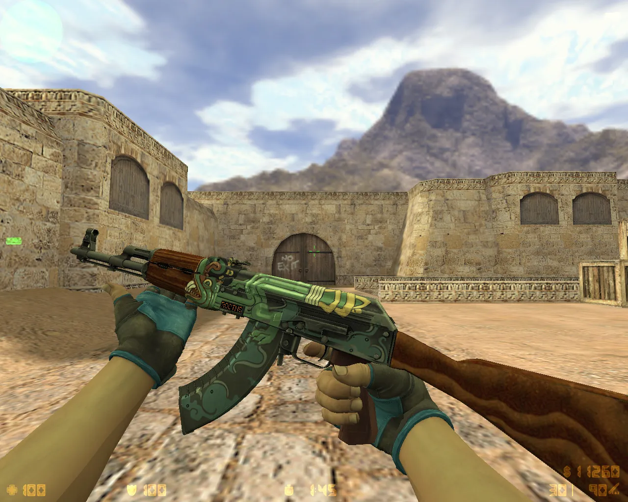 Скриншот CS 1.6 от Амона 2017 v1: блогерская сборка с 26 скинами, темной темой меню, звуками и оптимизированным конфигом