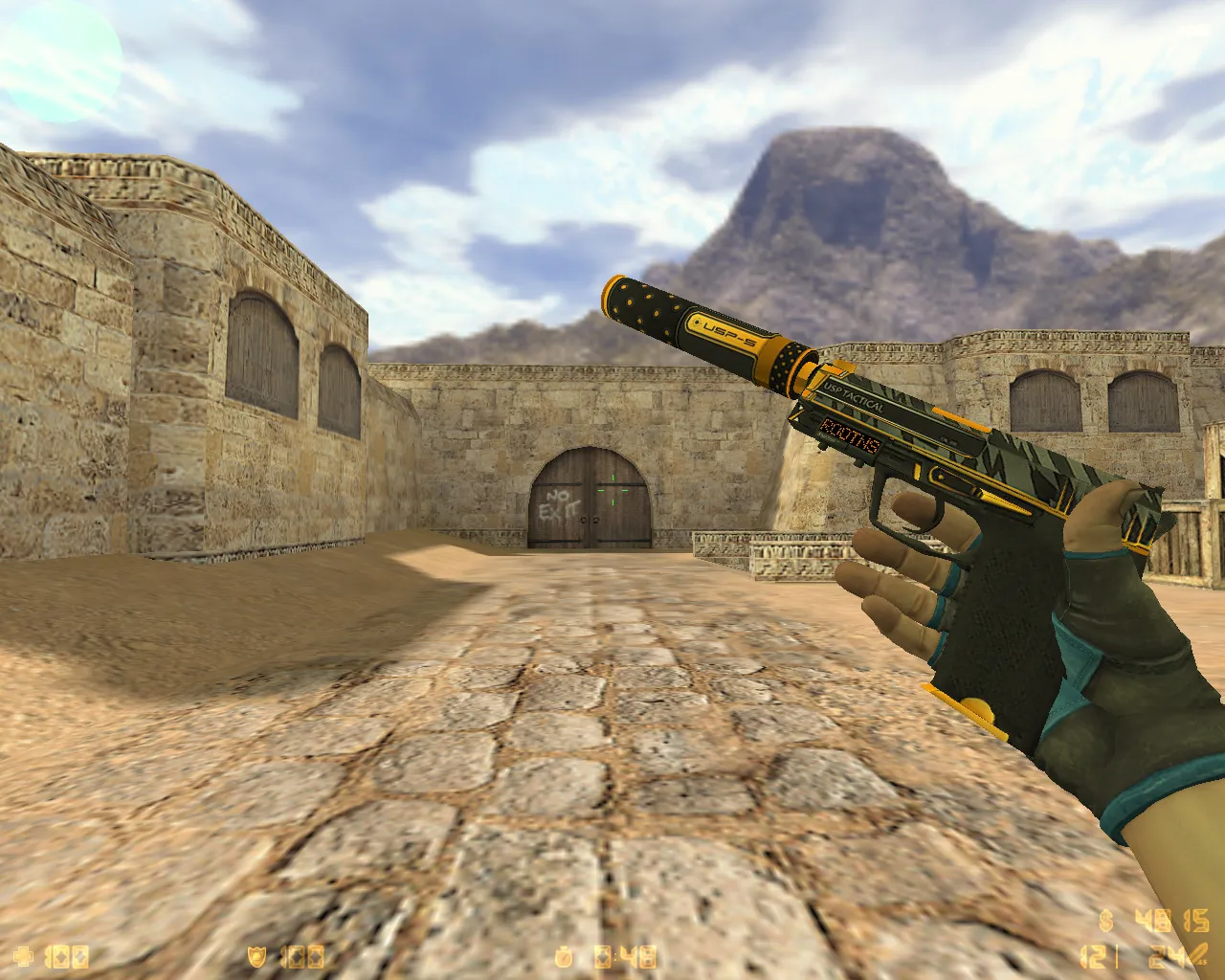 Скриншот  CS 1.6 от Амона 2017 v1: блогерская сборка с 26 скинами, темной темой меню, звуками и оптимизированным конфигом