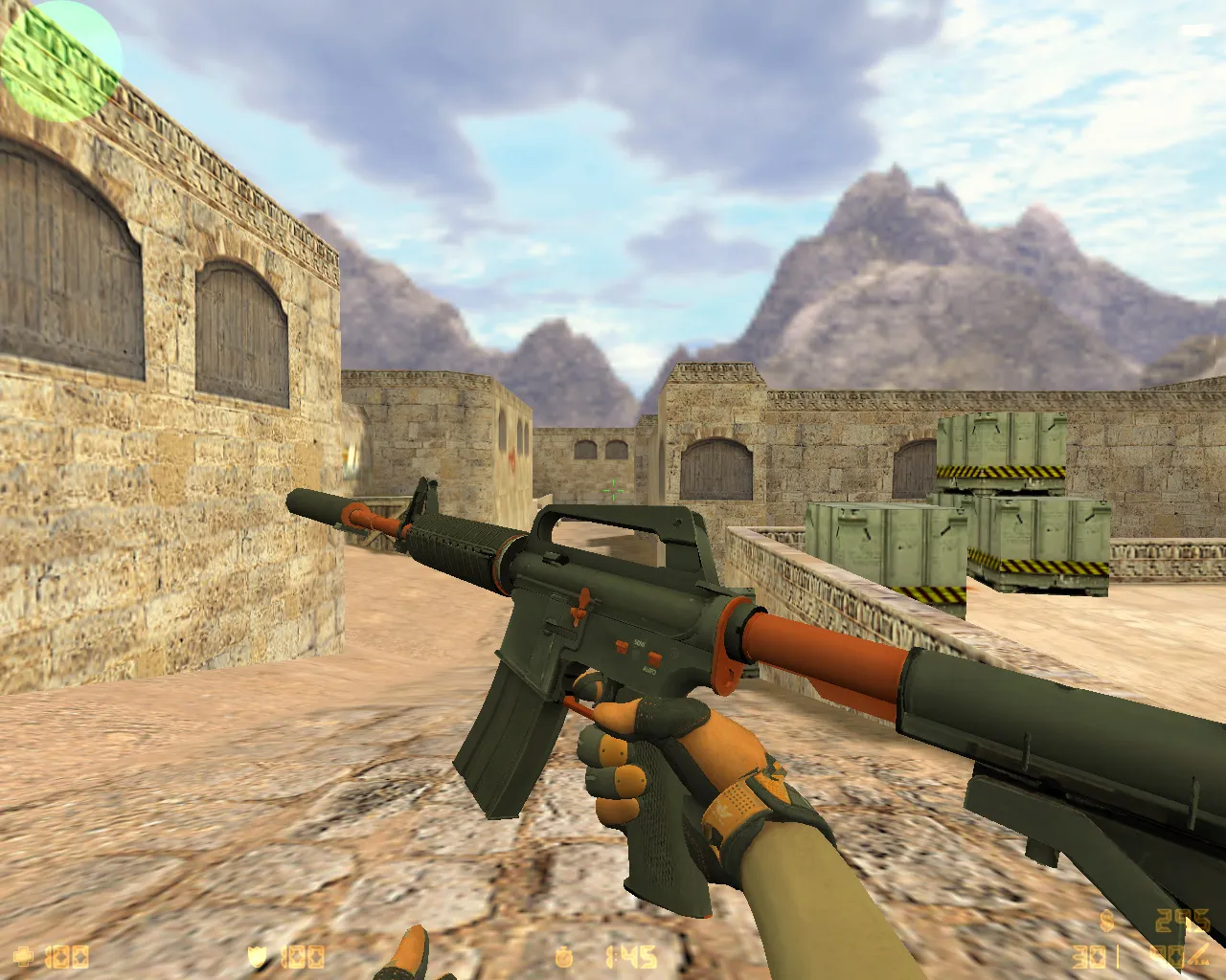 Скриншот  CS 1.6 от Амона 2017 v2: блогерская сборка с 27 скинами, темной темой меню и оптимизированным конфигом