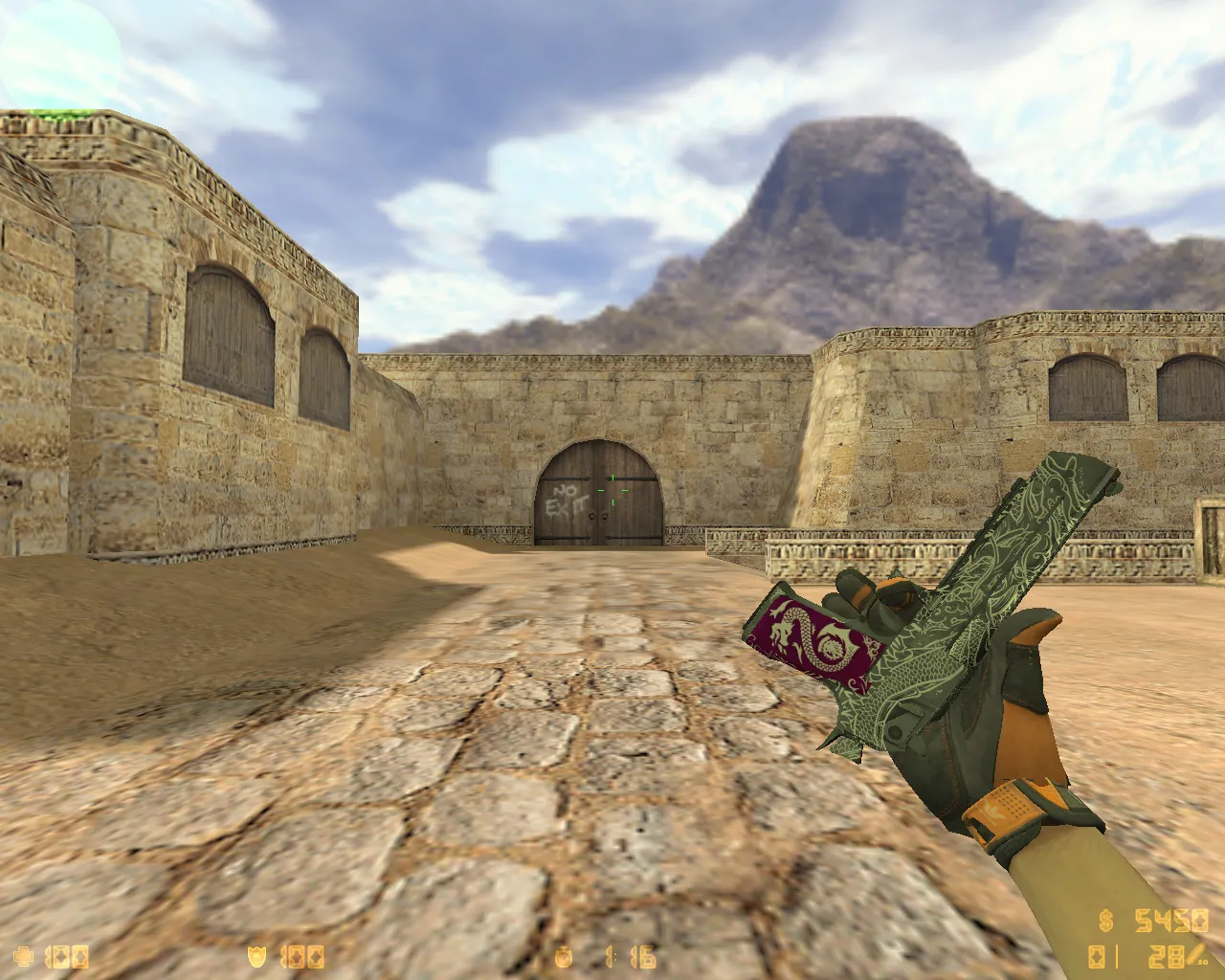 Скриншот  CS 1.6 от Амона 2017 v2: блогерская сборка с 27 скинами, темной темой меню и оптимизированным конфигом