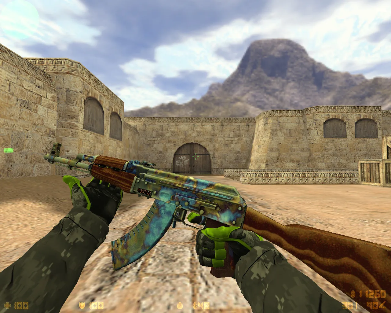 Скриншот CS 1.6 от Амона 2017 v3: блогерская сборка с 27 скинами, темным меню, звуками и оптимизированным конфигом