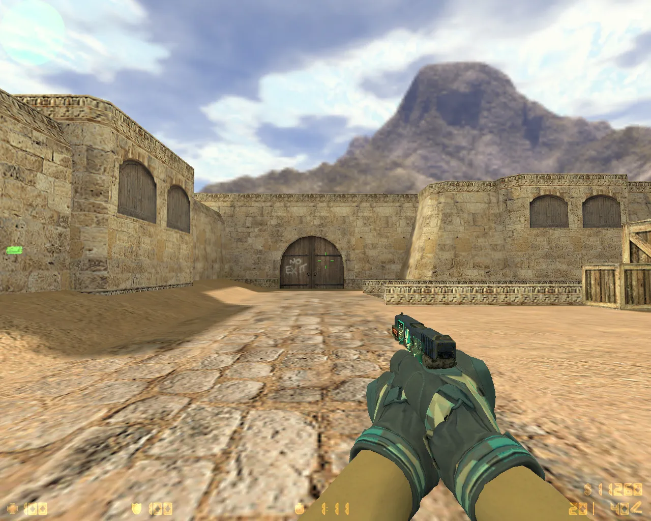 Скриншот  CS 1.6 от Амона 2017 v4: 27 скинов с осмотром F, мотоциклетные перчатки, темное меню, музыка и оптимизированный конфиг