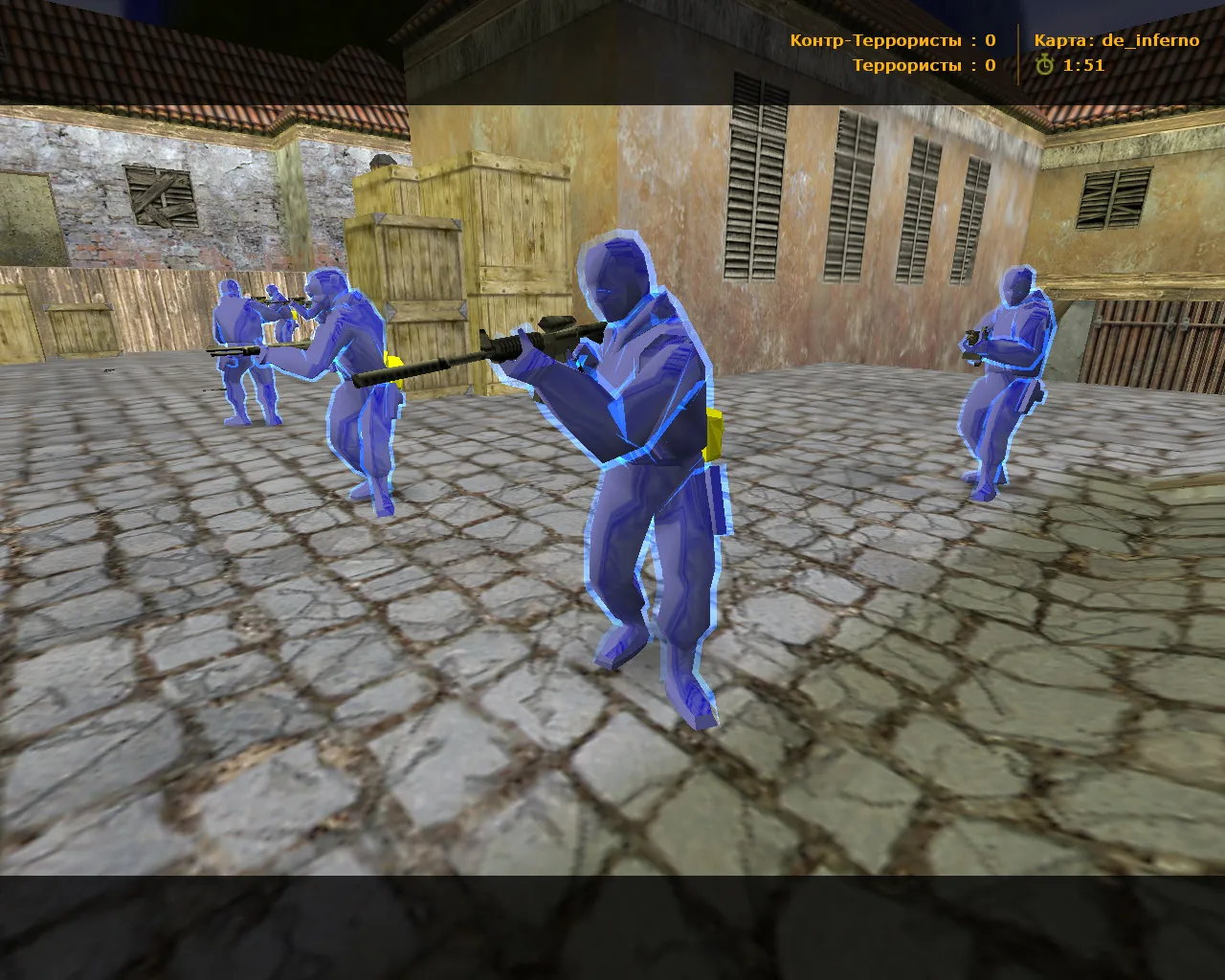 Скриншот  CS 1.6 от Амона 2017 v4: 27 скинов с осмотром F, мотоциклетные перчатки, темное меню, музыка и оптимизированный конфиг