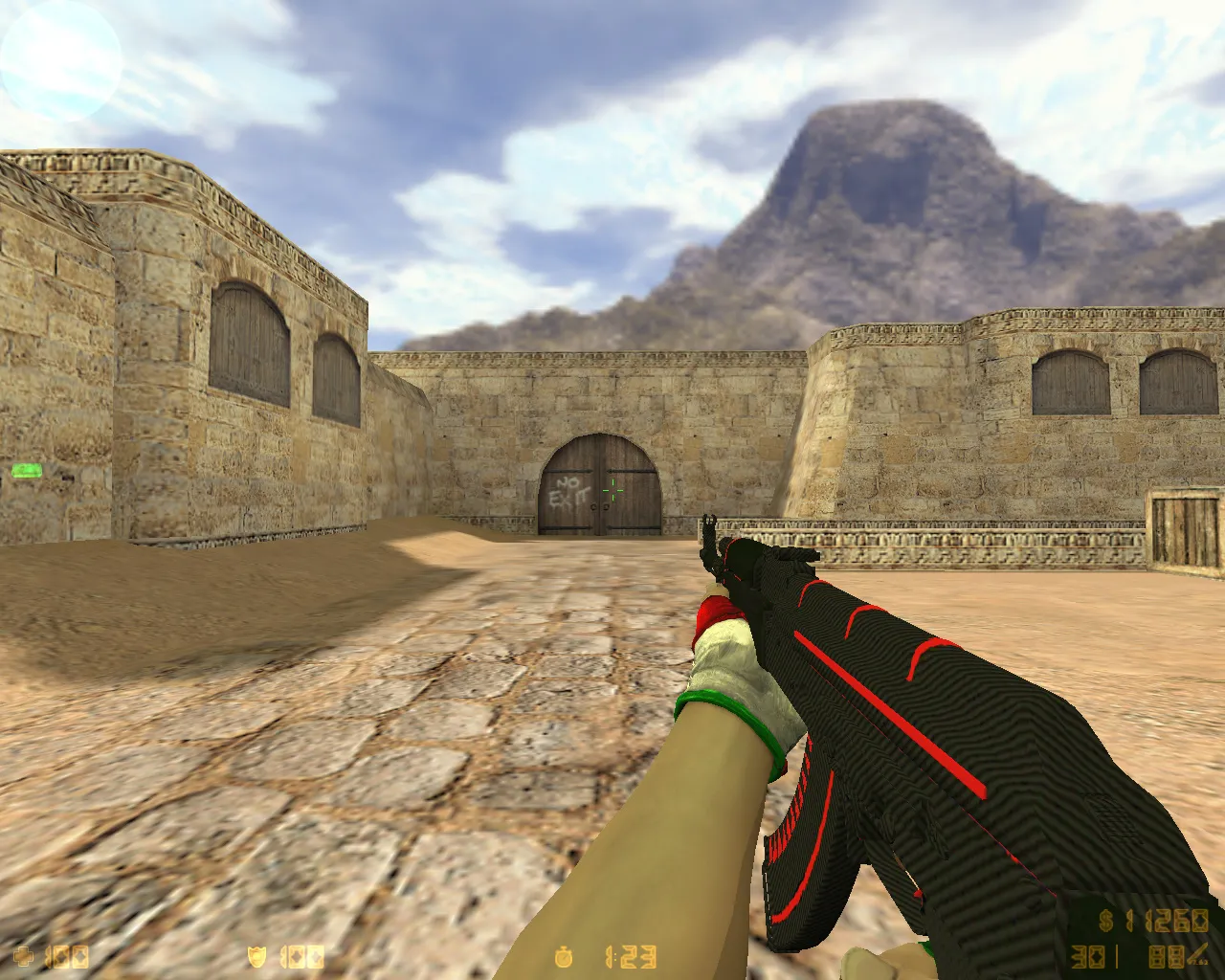 Скриншот CS 1.6 TheAmonDit Новогодняя: зимние скины, темное меню, оптимизированный конфиг и стабильная игра в онлайне и с ботами