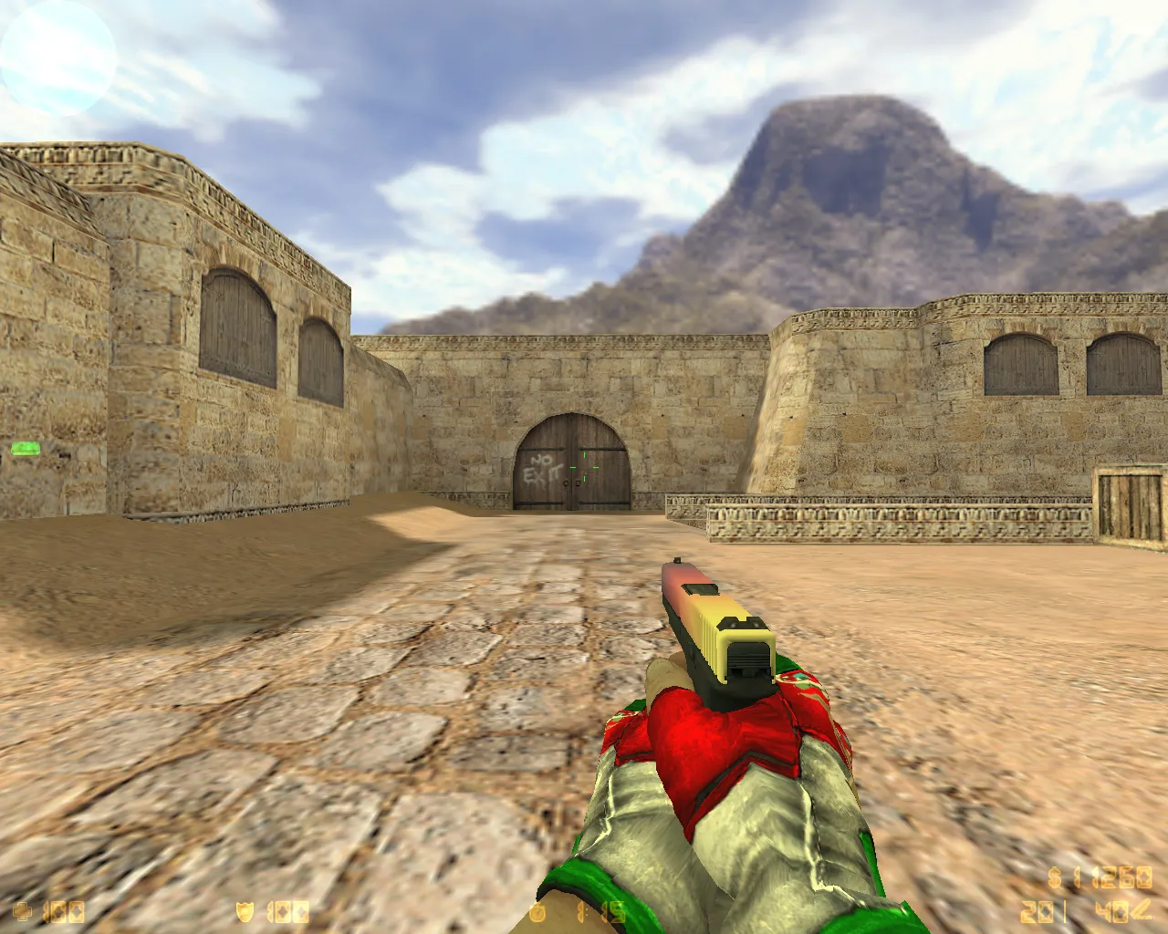 Скриншот  CS 1.6 TheAmonDit Новогодняя: зимние скины, темное меню, оптимизированный конфиг и стабильная игра в онлайне и с ботами