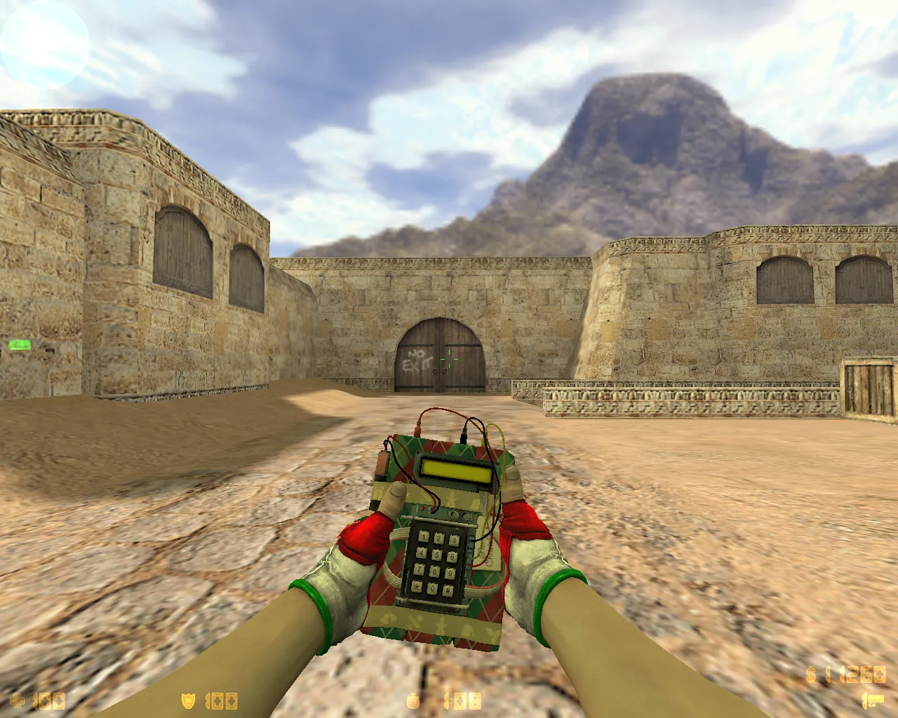 Скриншот  CS 1.6 TheAmonDit Новогодняя: зимние скины, темное меню, оптимизированный конфиг и стабильная игра в онлайне и с ботами