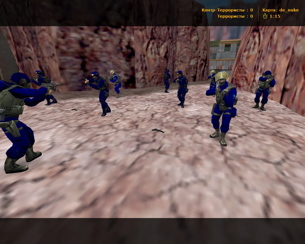 Скриншот  CS 1.6 TheAmonDit Новогодняя: зимние скины, темное меню, оптимизированный конфиг и стабильная игра в онлайне и с ботами