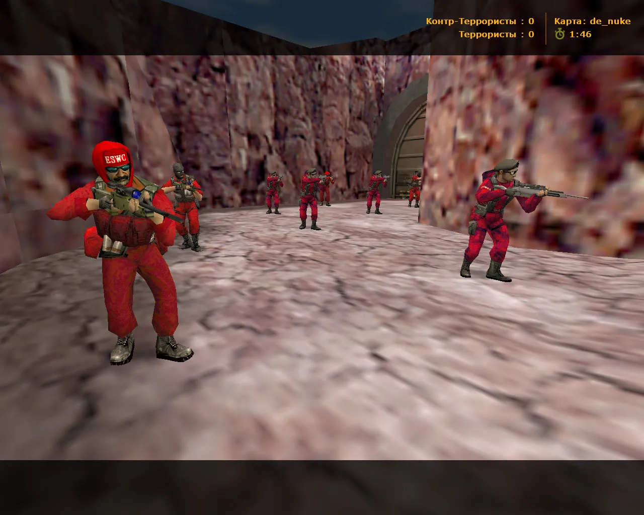 Скриншот  CS 1.6 TheAmonDit Новогодняя: зимние скины, темное меню, оптимизированный конфиг и стабильная игра в онлайне и с ботами