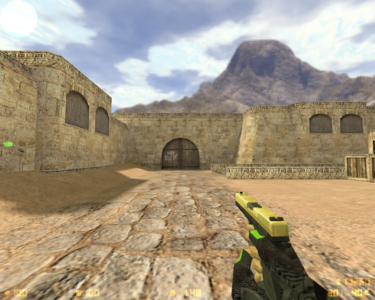 Скриншот  CS 1.6 Официальная от Амона: конфиг, темная тема меню, 14 скинов оружия, звуки и оптимизация FPS