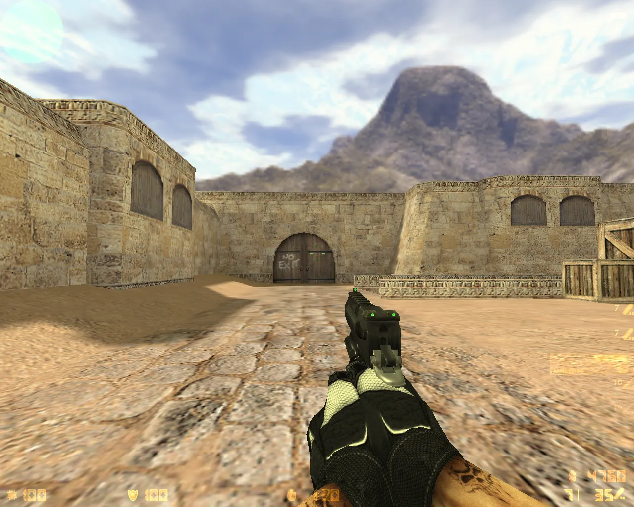 Скриншот  CS 1.6 Ultra HD от TheAmonDit: v_ и p_ модели, тату руки, темное меню и оптимизированный конфиг