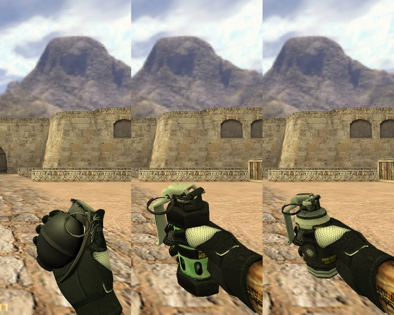 Скриншот  CS 1.6 Ultra HD от TheAmonDit: v_ и p_ модели, тату руки, темное меню и оптимизированный конфиг