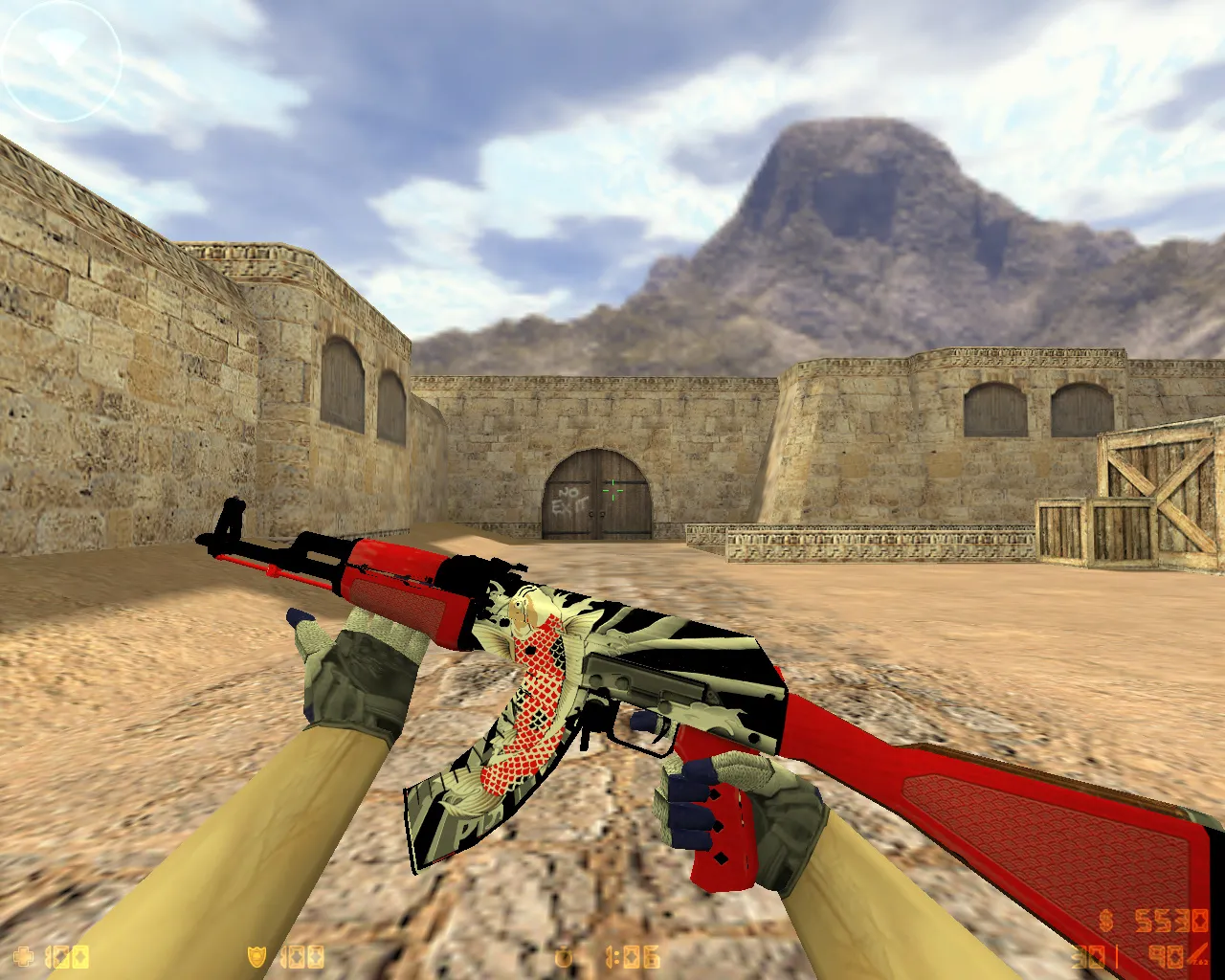 Скриншот CS 1.6 от Анимана: блогерская сборка, 8 правок, скины, CT/T цвета, меню и конфиг, Steam/Non-Steam