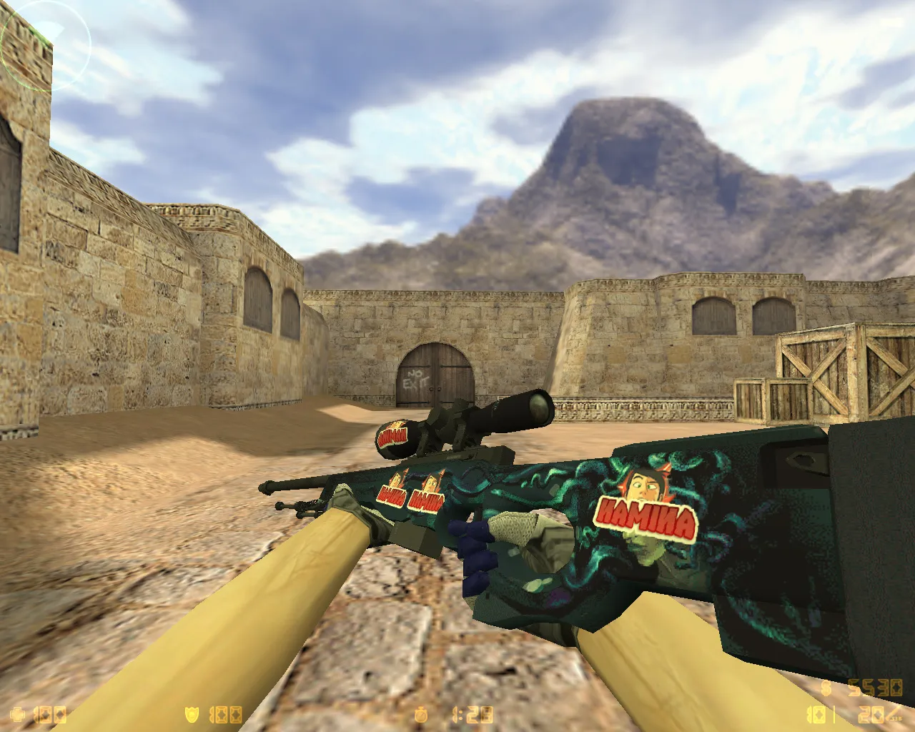 Скриншот CS 1.6 от Анимана: блогерская сборка, 8 правок, скины, CT/T цвета, меню и конфиг, Steam/Non-Steam