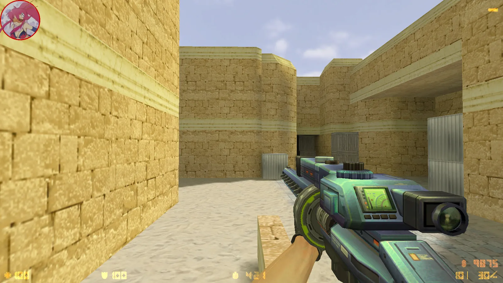 Скриншот  CS 1.6 Аниме версия: моды, 29 моделей оружия, монстры за стороны, кирито и Асуна в меню, звуки и оптимизированный конфиг