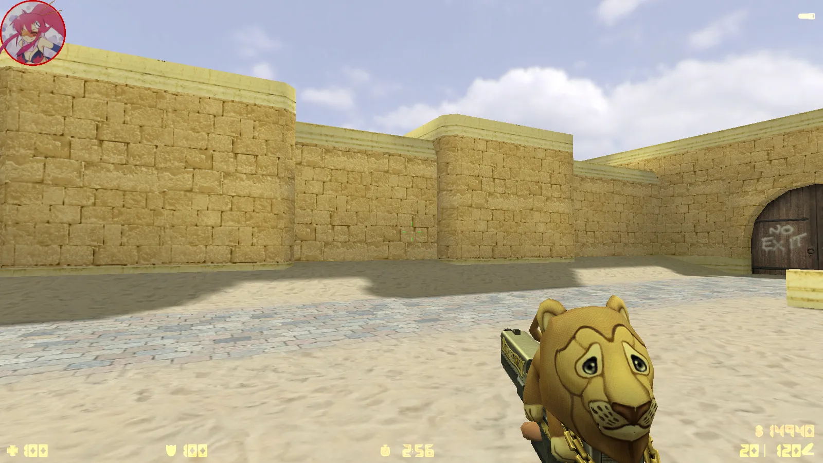 Скриншот  CS 1.6 Аниме версия: моды, 29 моделей оружия, монстры за стороны, кирито и Асуна в меню, звуки и оптимизированный конфиг