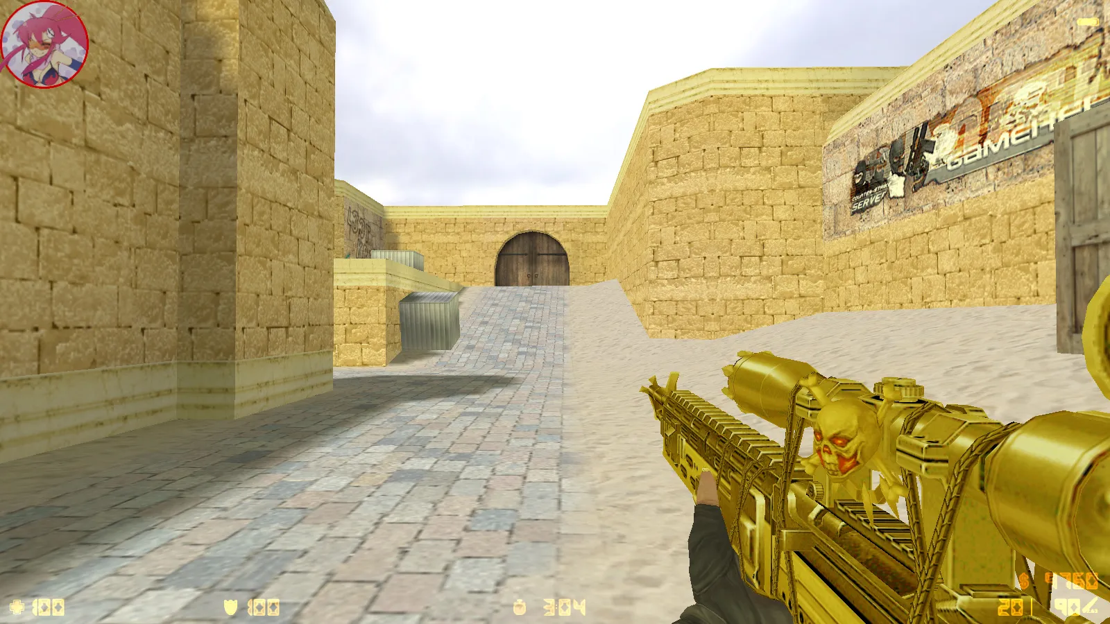 Скриншот  CS 1.6 Аниме версия: моды, 29 моделей оружия, монстры за стороны, кирито и Асуна в меню, звуки и оптимизированный конфиг