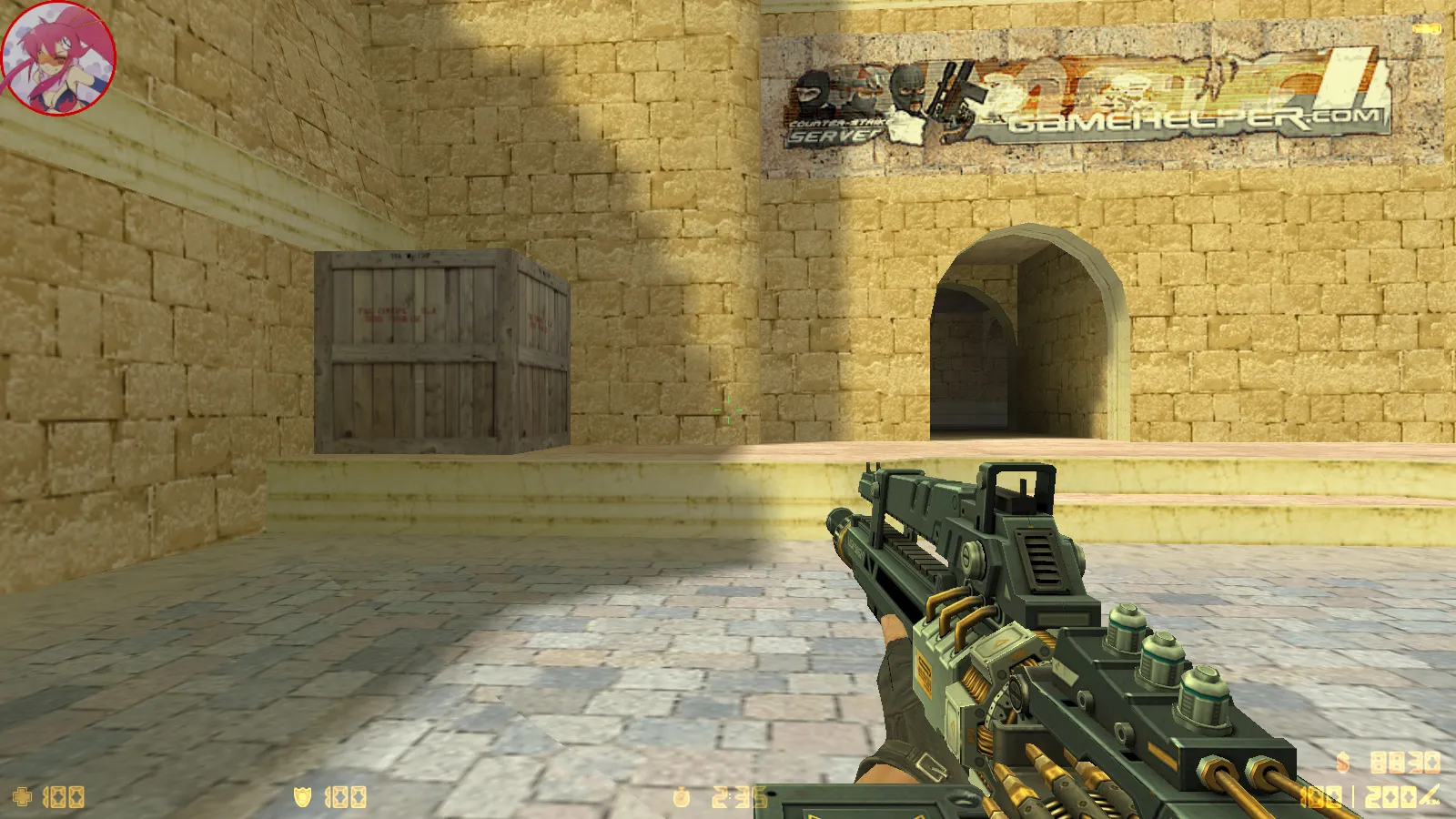 Скриншот  CS 1.6 Аниме версия: моды, 29 моделей оружия, монстры за стороны, кирито и Асуна в меню, звуки и оптимизированный конфиг