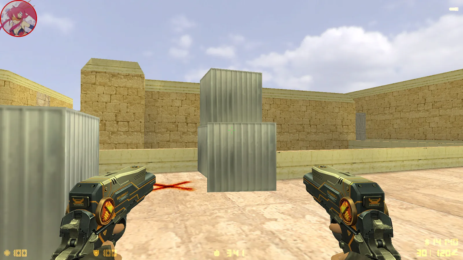 Скриншот  CS 1.6 Аниме версия: моды, 29 моделей оружия, монстры за стороны, кирито и Асуна в меню, звуки и оптимизированный конфиг